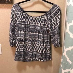 Off the shoulder shirt